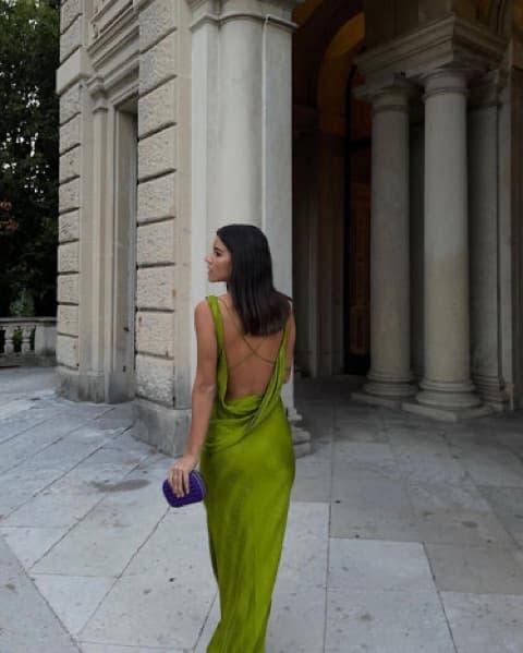 Rat & Boa Navarra Dress - Lime - Image 3