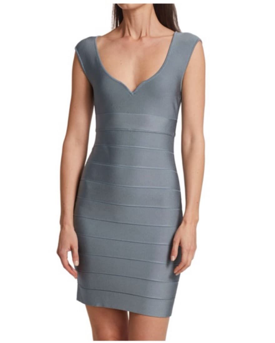 NWT Herve Leger Sweetheart Bodycon Dress - Image 2
