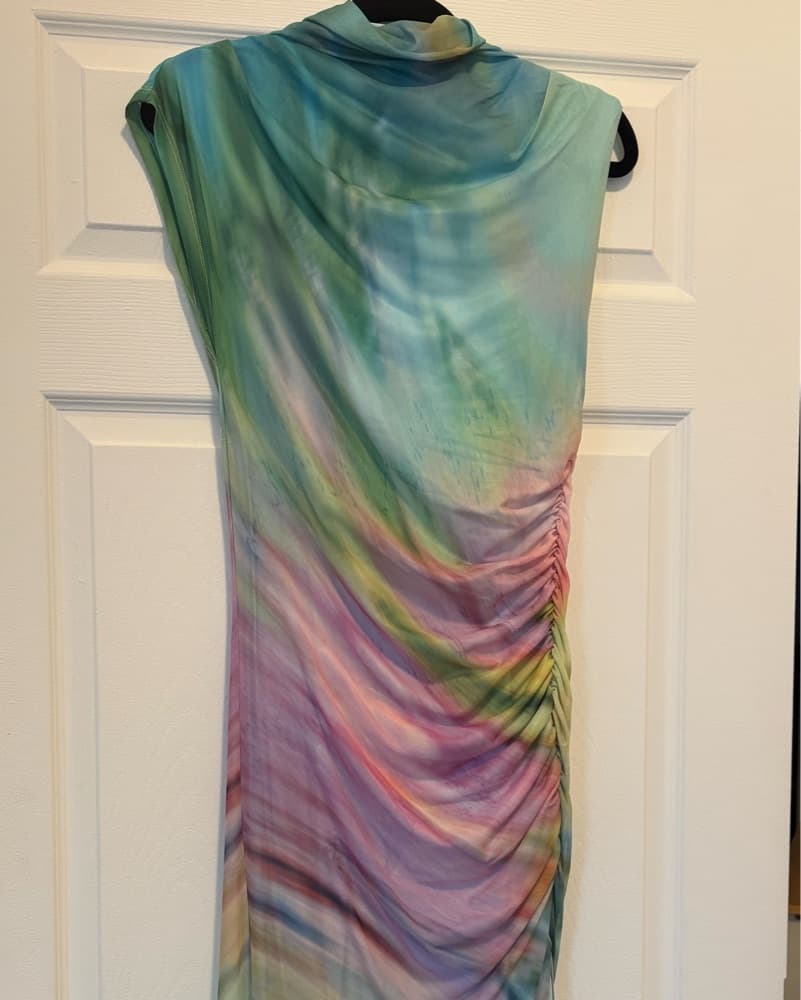 Tie Dye Ruched Dress - Image 2