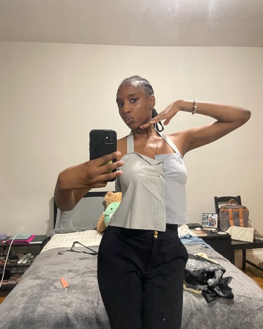 ASSUNTA NYC reworked button down top.  - Image 2