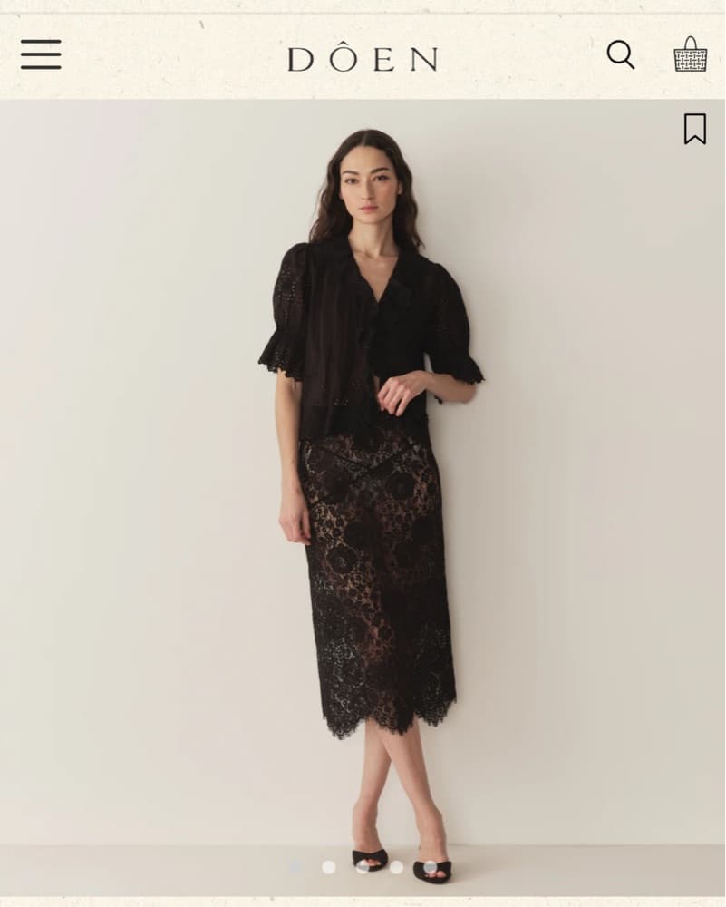 Doen Lace Midi Skirt - Image 3