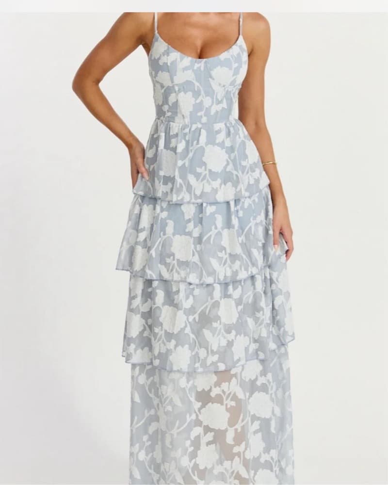 Showpo Blue Formal Maxi Dress - Image 1