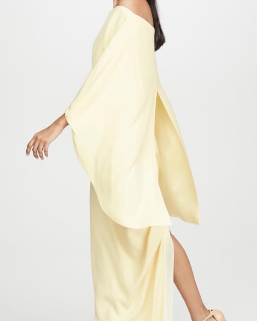Hellessy Off The Shoulder Cape Gown - Image 3