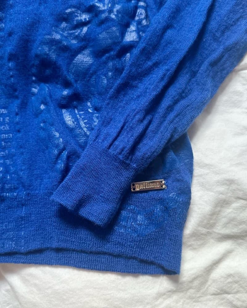 galliano newsprint sweater - Image 3