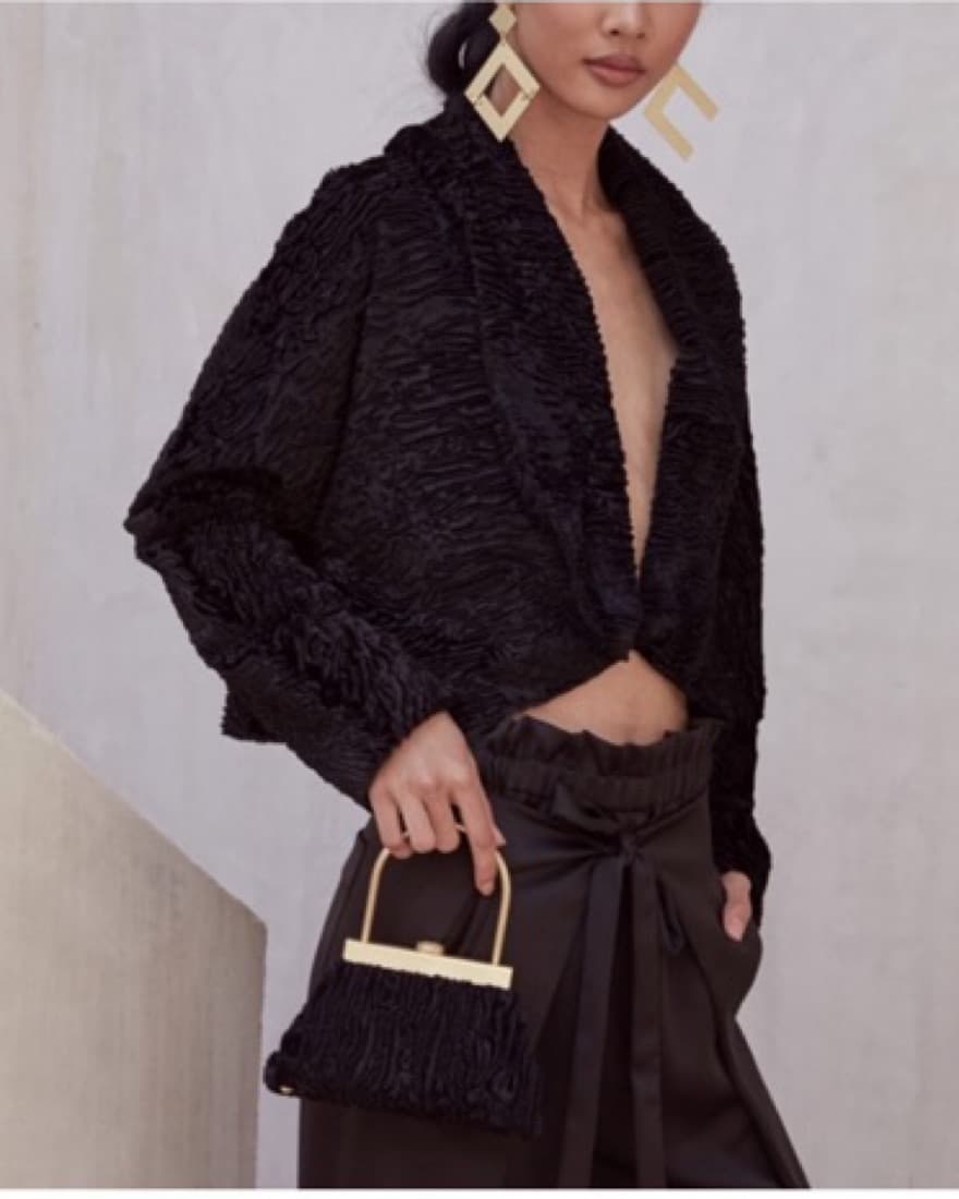 Cult Gaia Black Clutch - Image 3