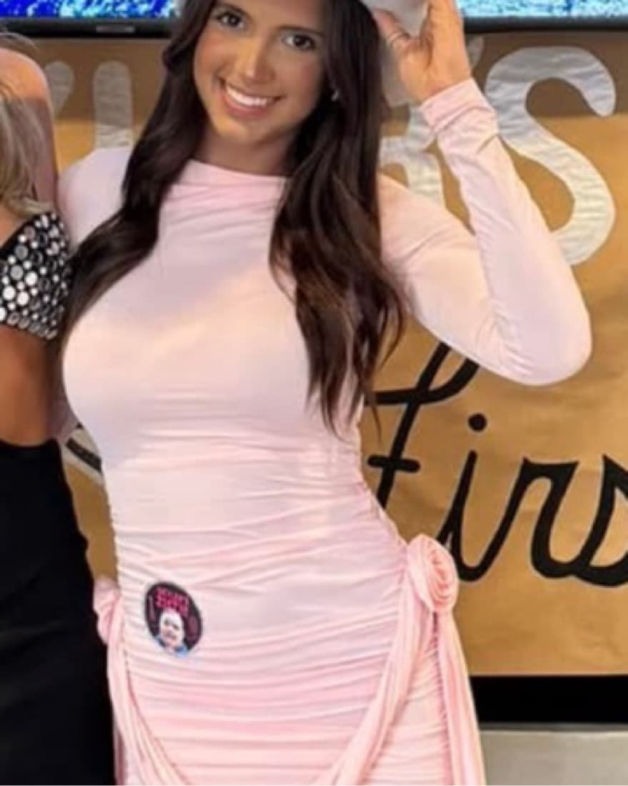 Lioness Pink Long Sleeve Mini Dress - Image 2