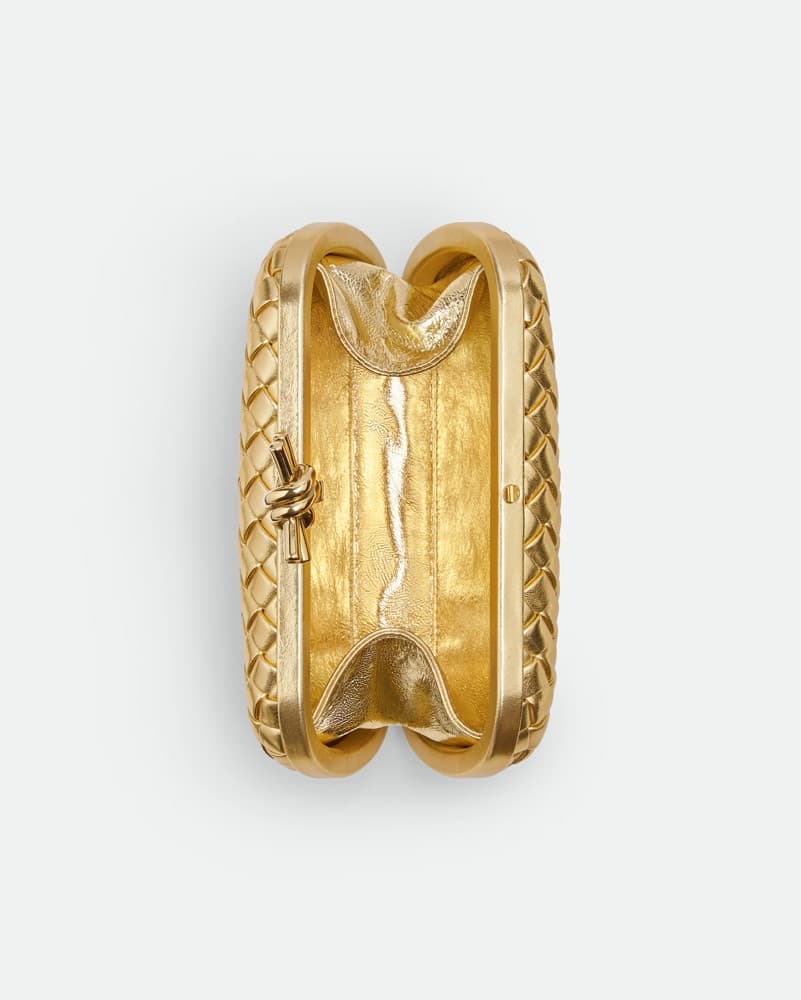 Bottega Veneta Gold Knot Clutch - Image 5