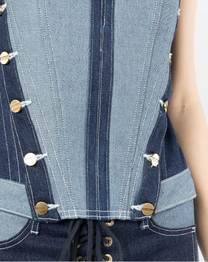 Dion Lee Set- Corset Top XS & Jeans 26 - Image 5