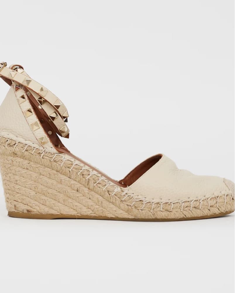Valentino Rockstud Espadrille Wedge - Image 2