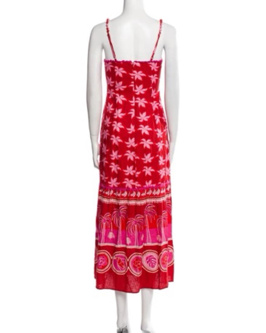 Caroline Constas Red/Pink Printed Maxi - Image 3