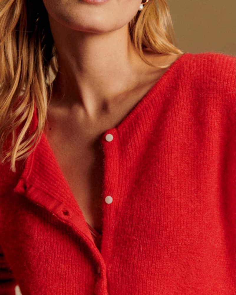 Sezane Gaspard Cardigan Red - Image 2