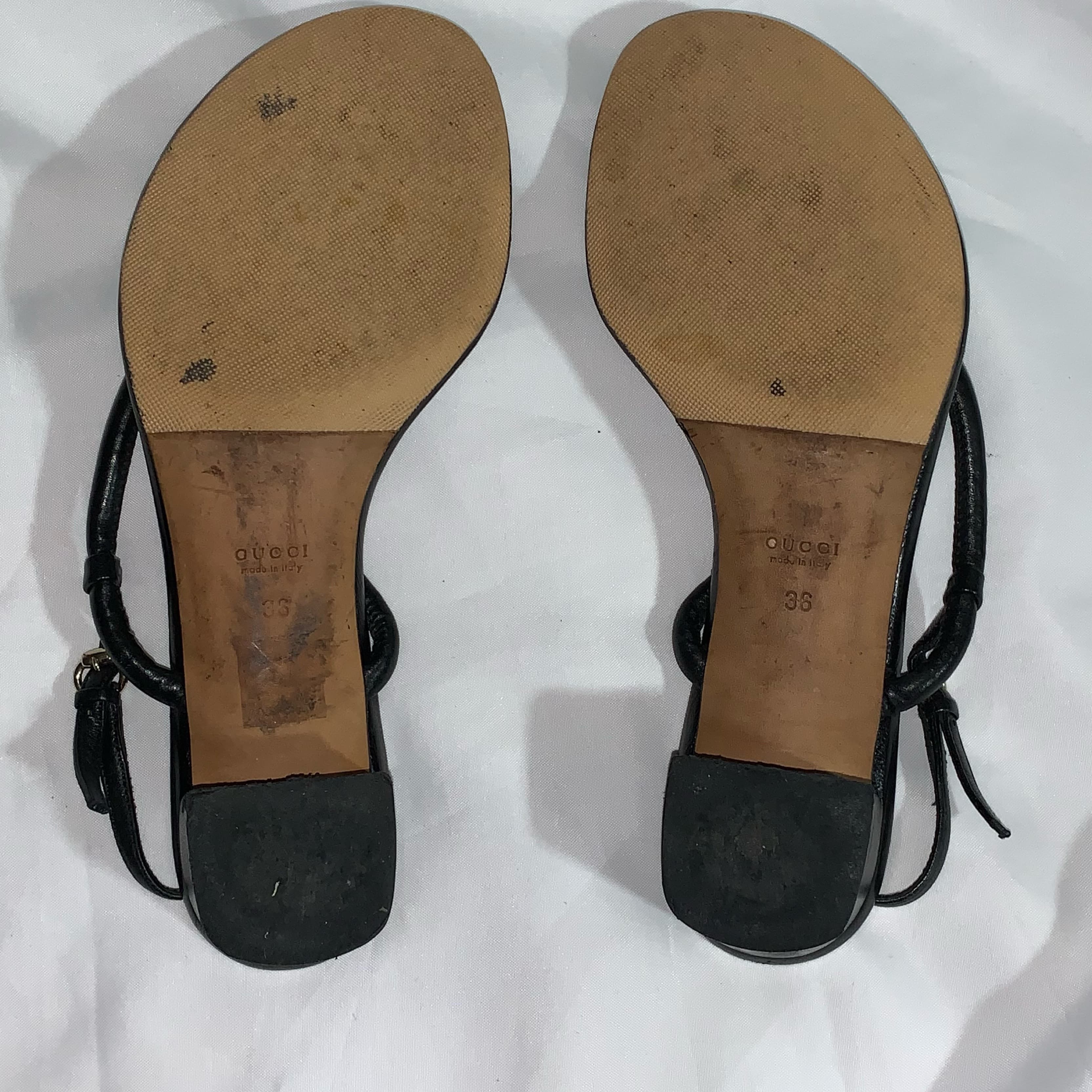 GUCCI size 36 knot THONG TOE sandals - Image 6