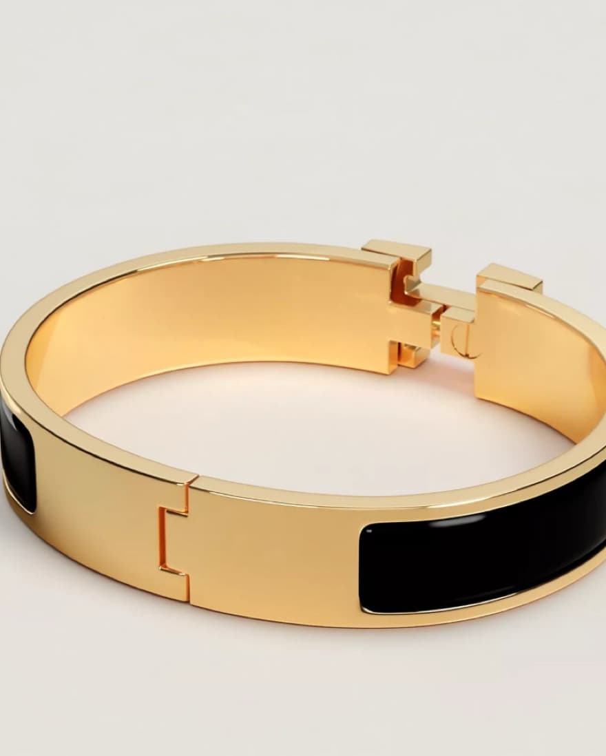 Hermes Black Clic H Bracelet - Image 3