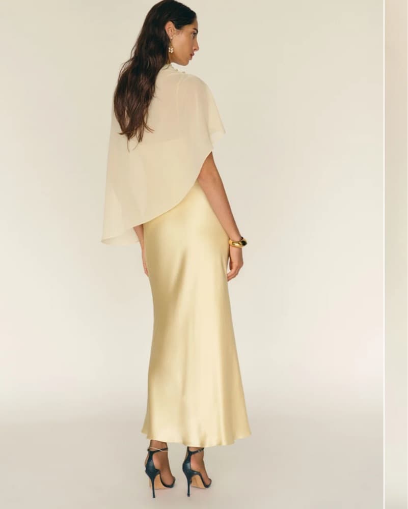 Reformation Lilibeth Silk Dress - Image 3