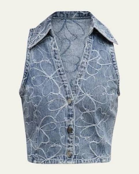 Embroidered Denim Set - Image 3