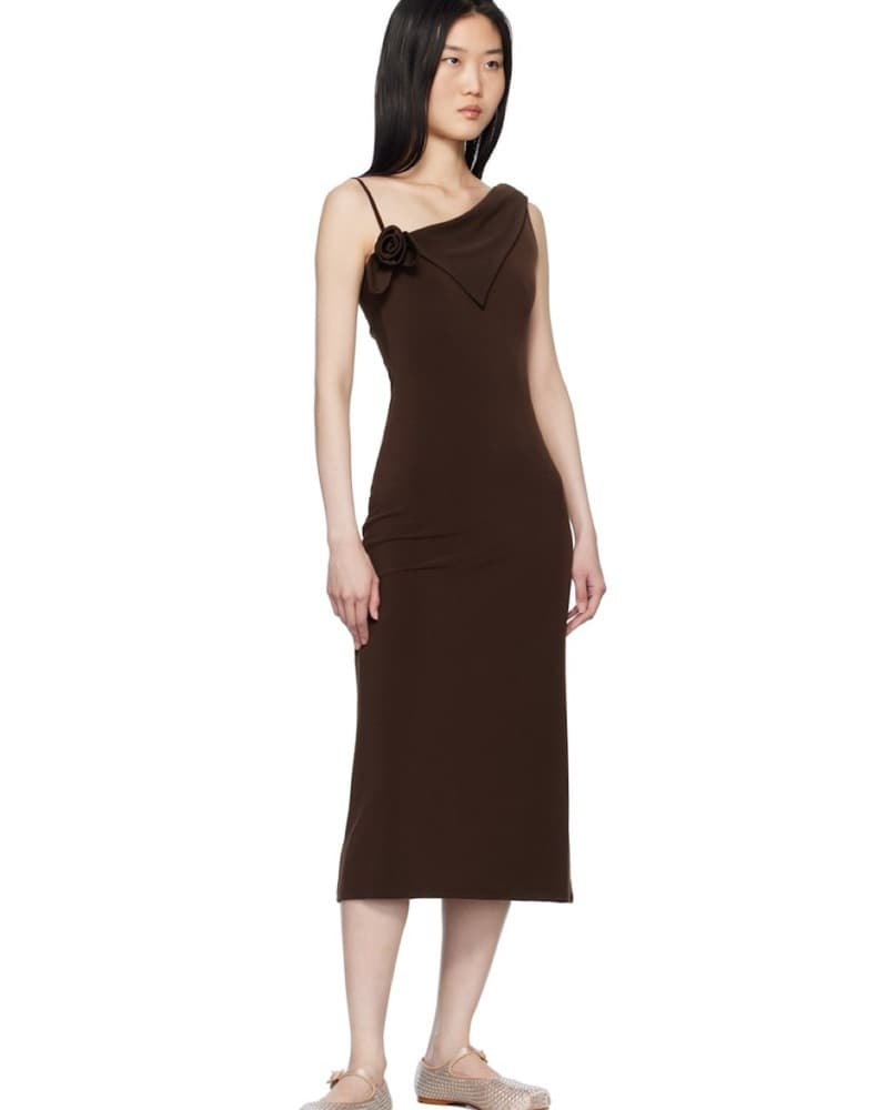 Sandy Liang Chocolate Brown midi  - Image 5
