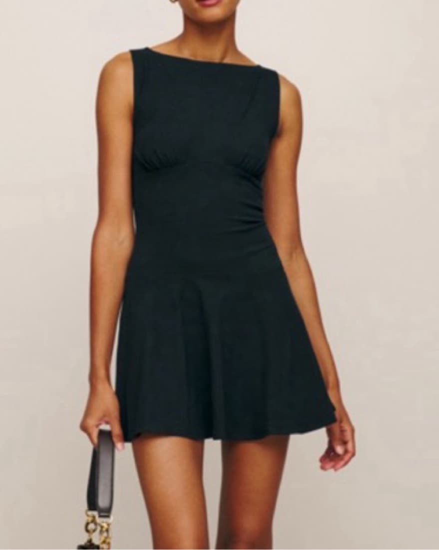Reformation Black Mini Dress! - Image 1