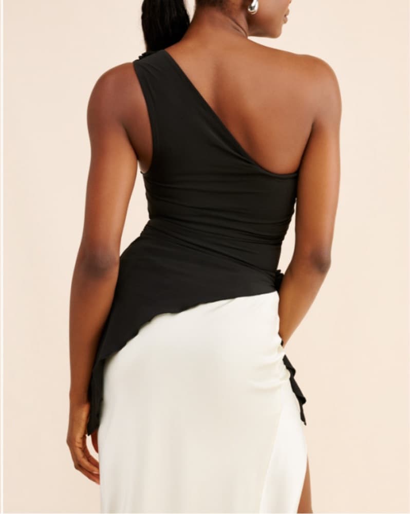 Asymetrical Rose Top - Image 3
