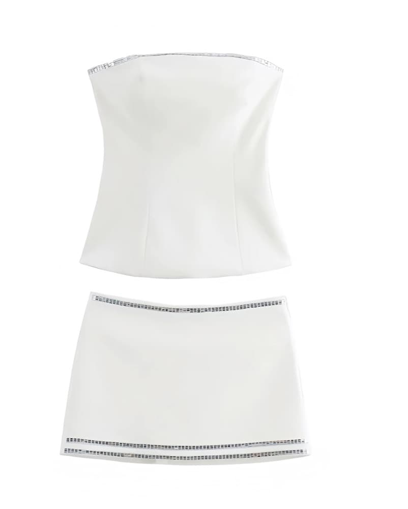 Zara Sparkly White Set  - Image 2