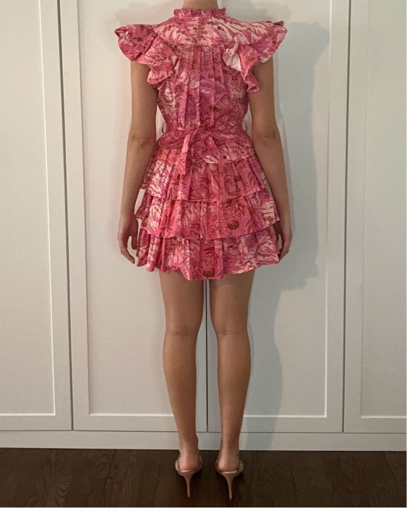 Ulla Johnson Pink Ruffled Dress - Image 2