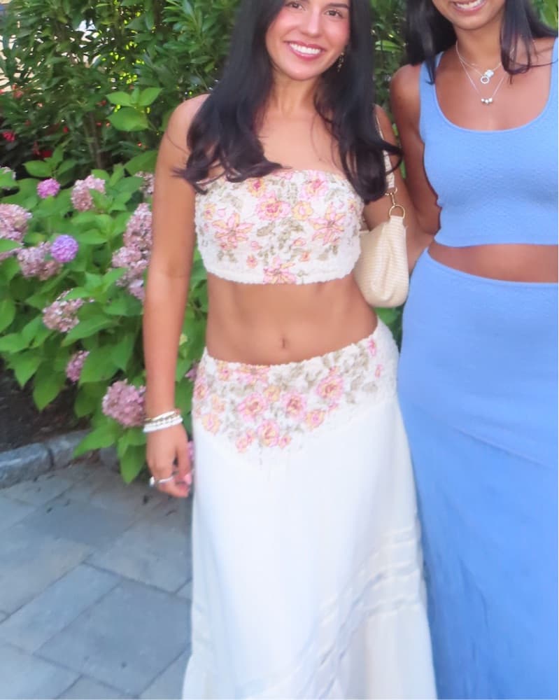 Free People Crop Top and Maxi Skirt Set - Image 1
