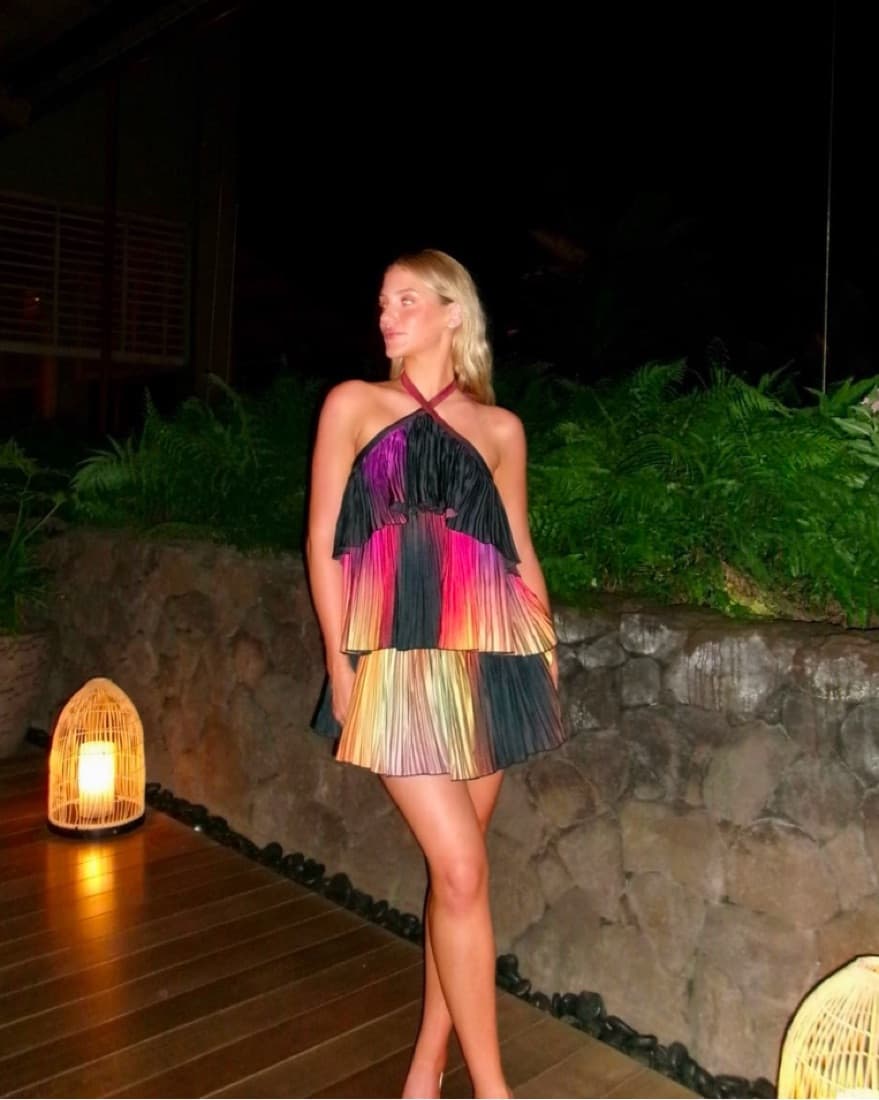 L’idee Mini Dress in Fire  - Image 2