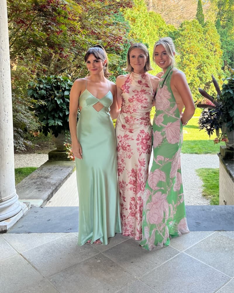 Michelle Mason Cut out Silk Green Dress - Image 3