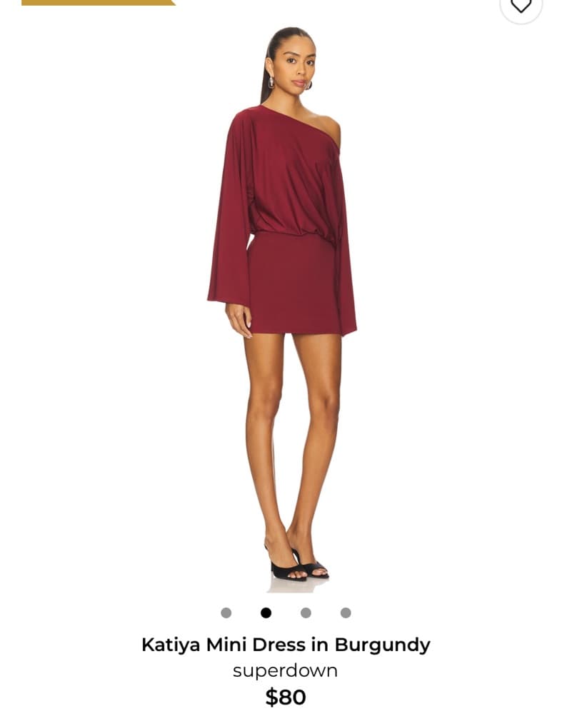 Revolve katiya Dress In Burgundy - Image 2