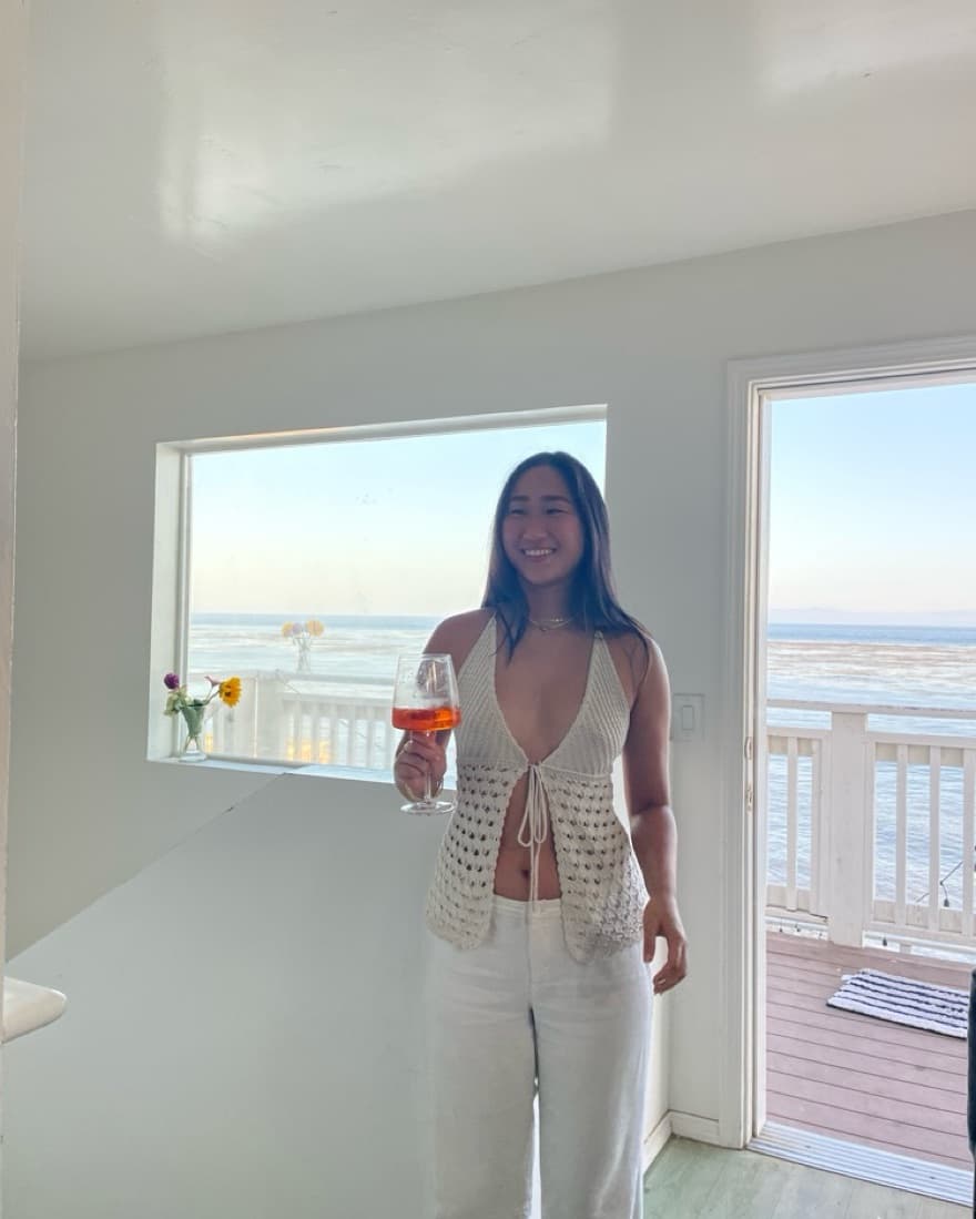 Vintage Off White Crochet Top - Image 3
