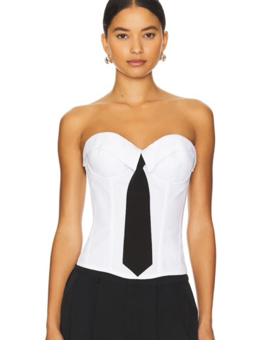 GUIZIO Pinstripe Corset - Image 1