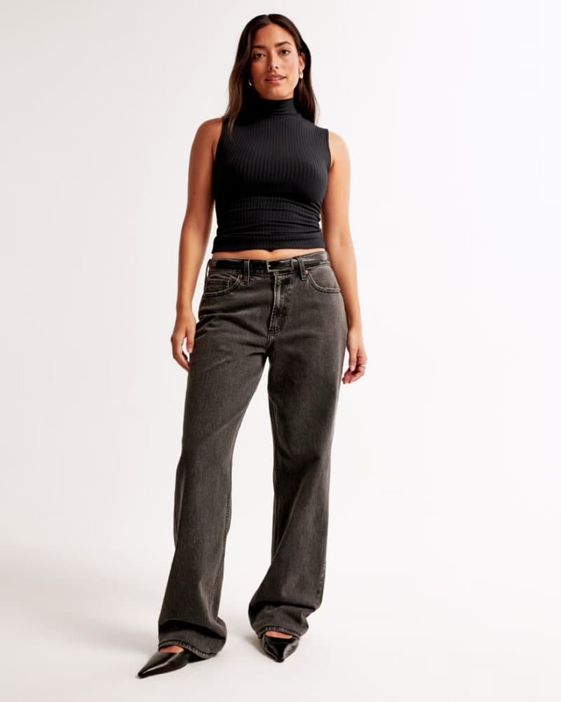 A&F Curve Love Low Rise Baggy Jean 24S - Image 5