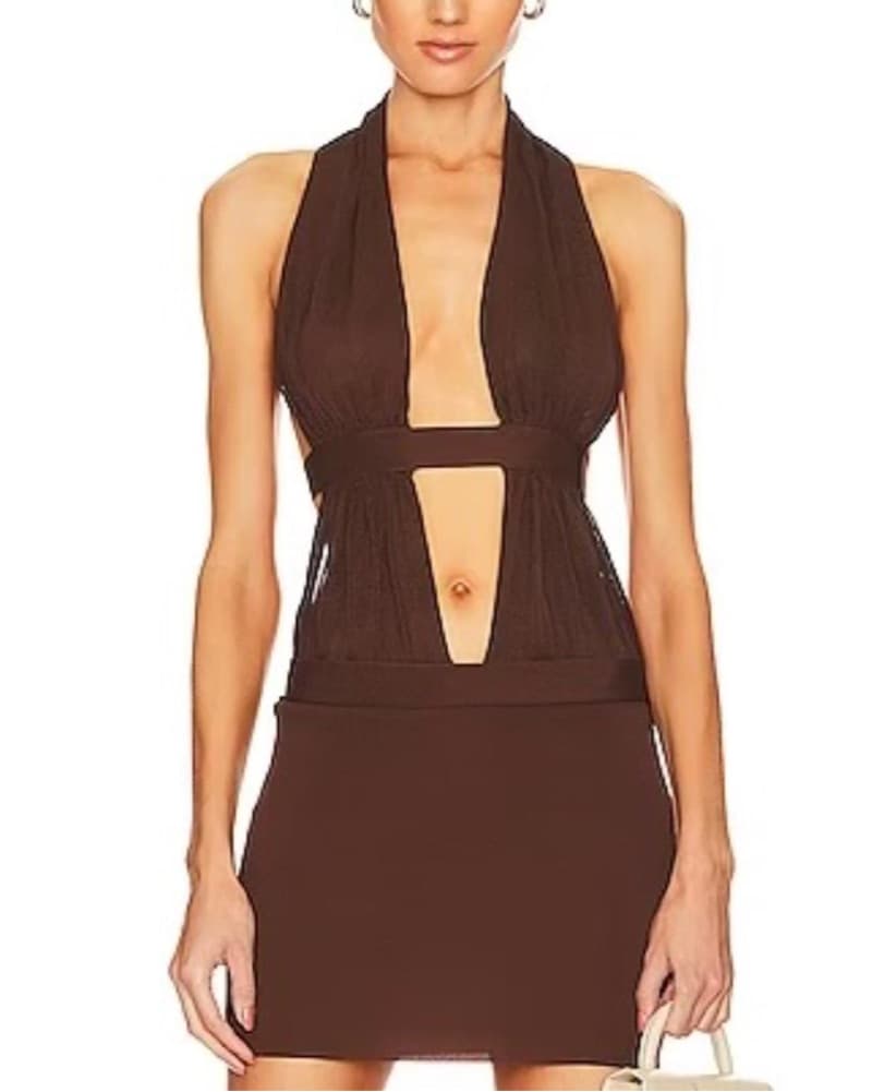 Aya Muse Cutout Halter Dress - Image 2