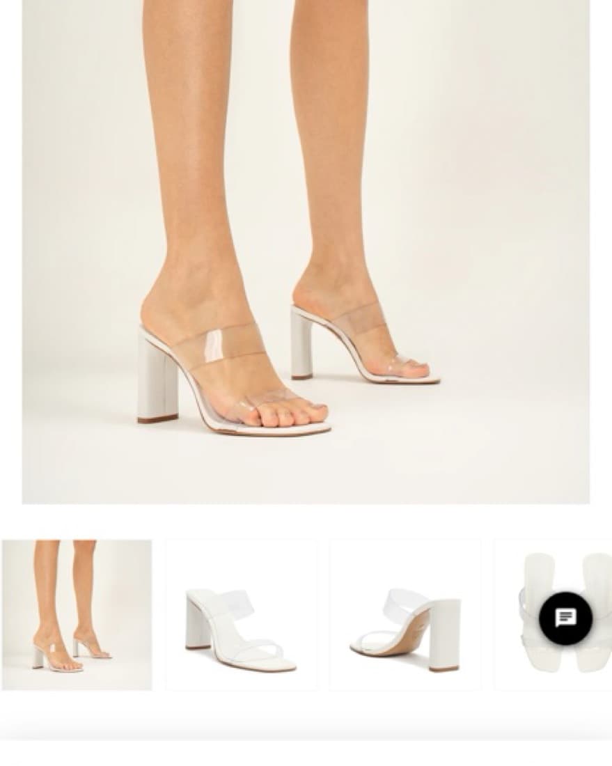 Schutz White Ariella Tab Vinyl Hells - Image 3