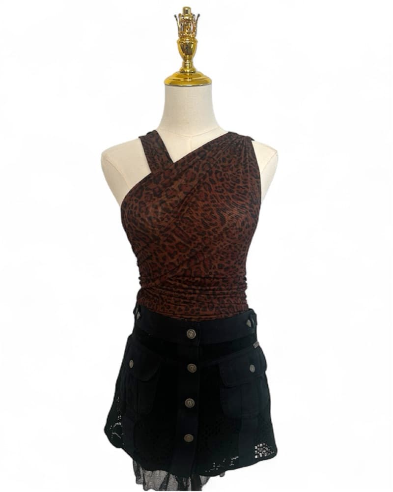 Animal Print Bodysuit - Image 1