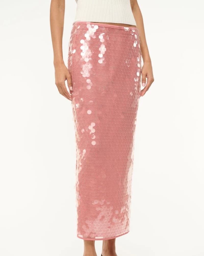 Staud Sequin Skirt (w/ Removable Slip!) - Image 6