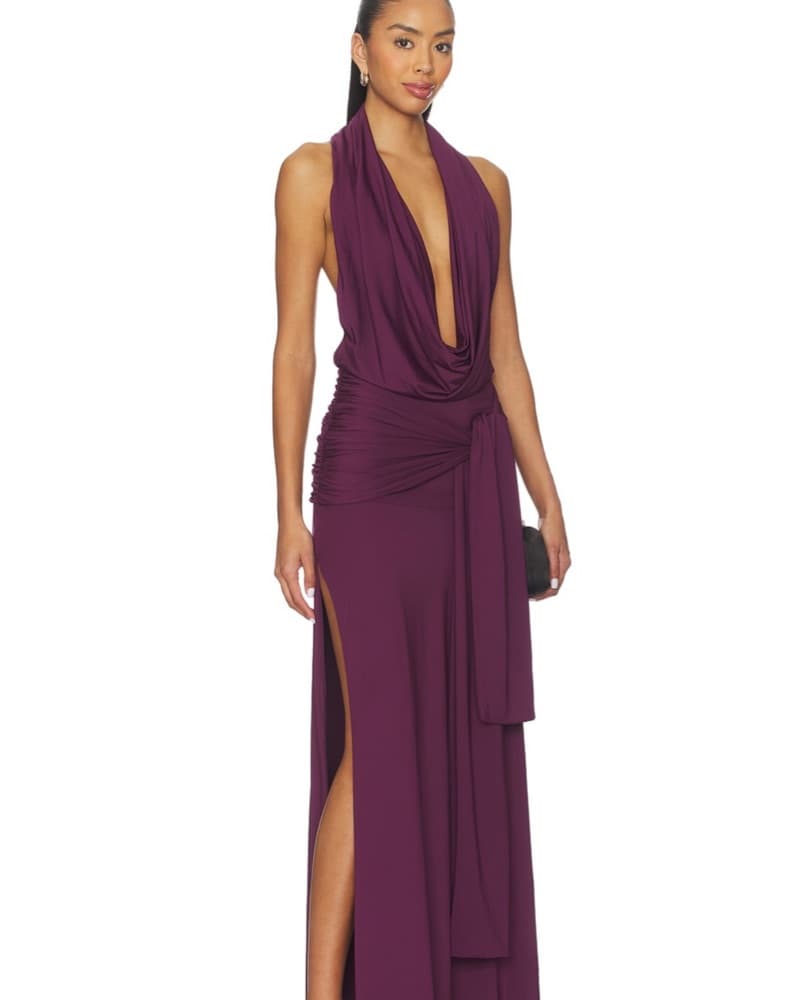 arwen maxi dress in plum - Image 1