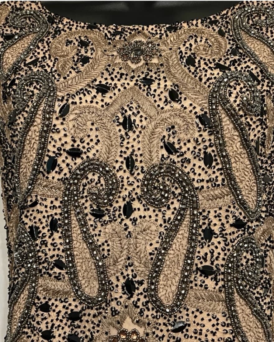 Lara Cap Sleeve Beaded Midi Dress NWT - Image 4