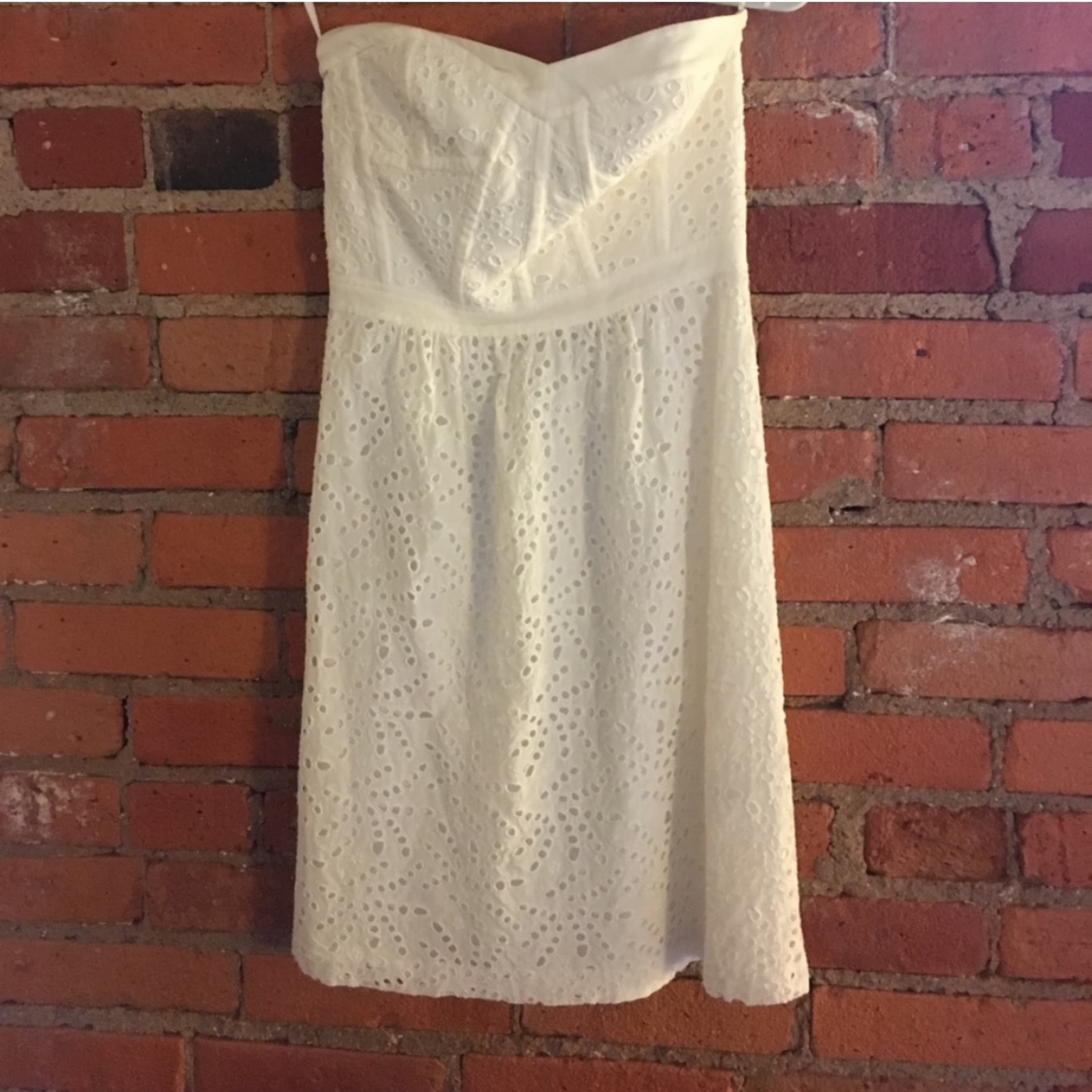 Rebecca Taylor White Eyelet Dress Size 0 - Image 4