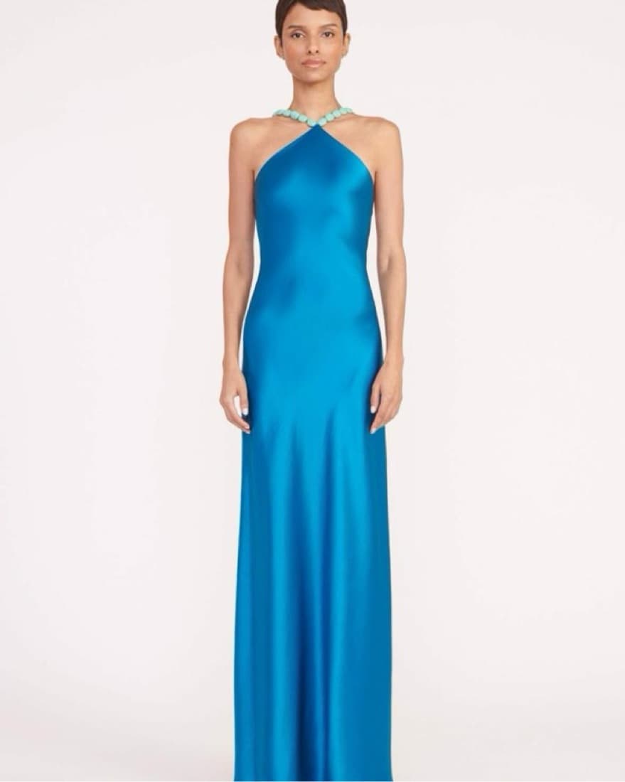 Staud Cadence dress - Island Blue US 6 - Image 1