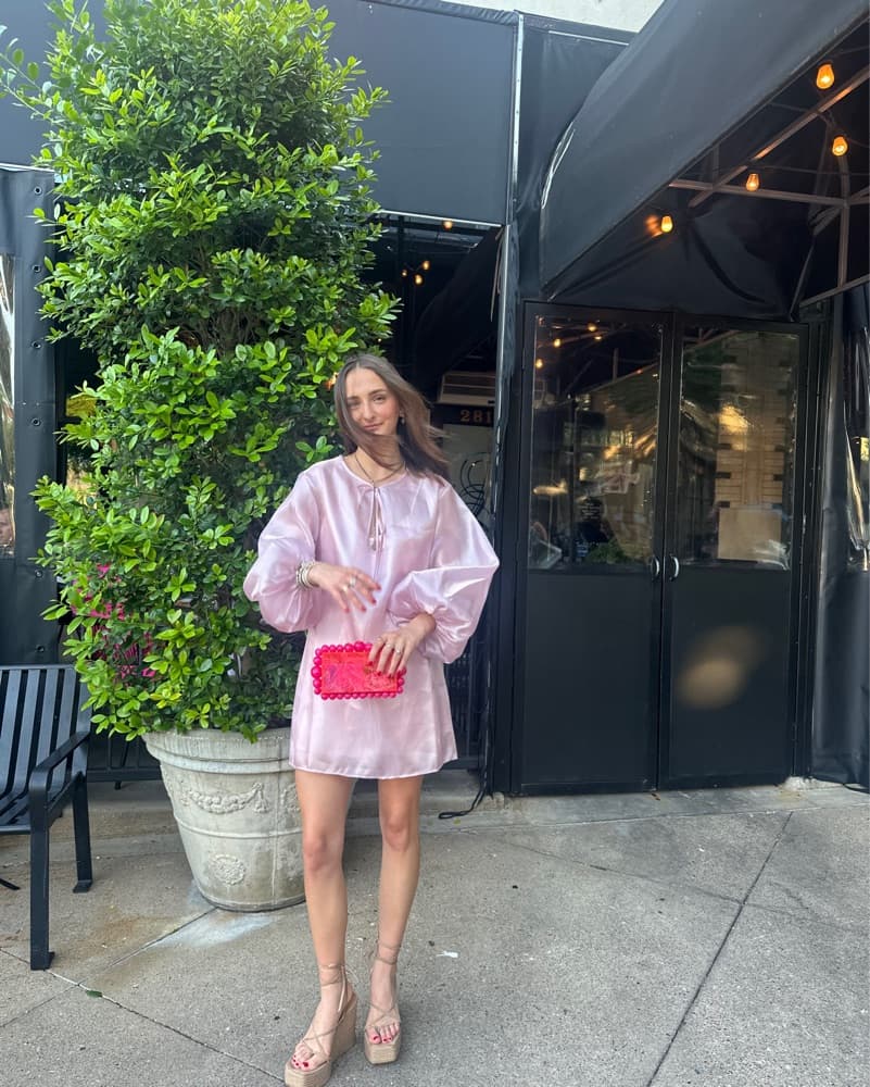 Pink Anthropology Dress - Image 1