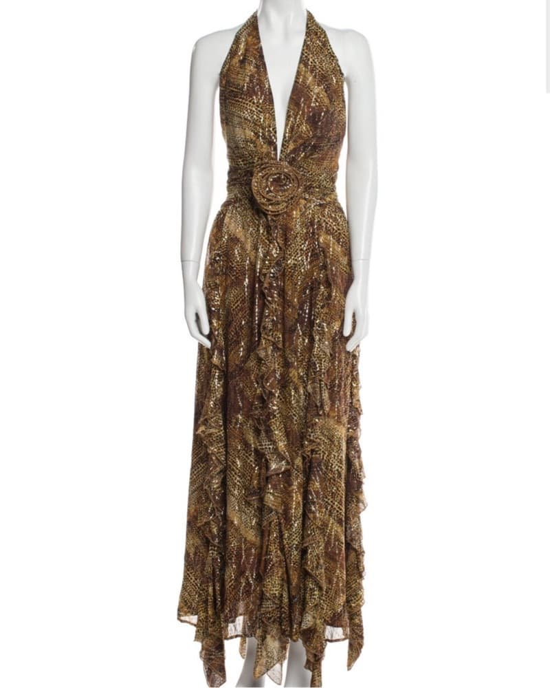 Ramy Brook Animal Print Long Dress - Image 1