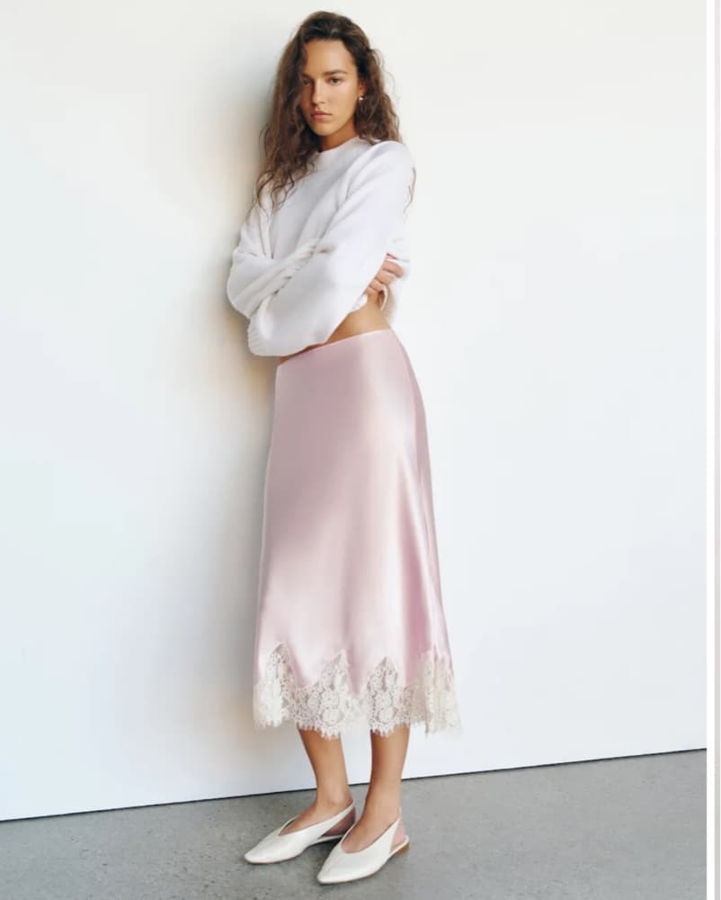 Reformation Carolina Silk Skirt  - Image 3
