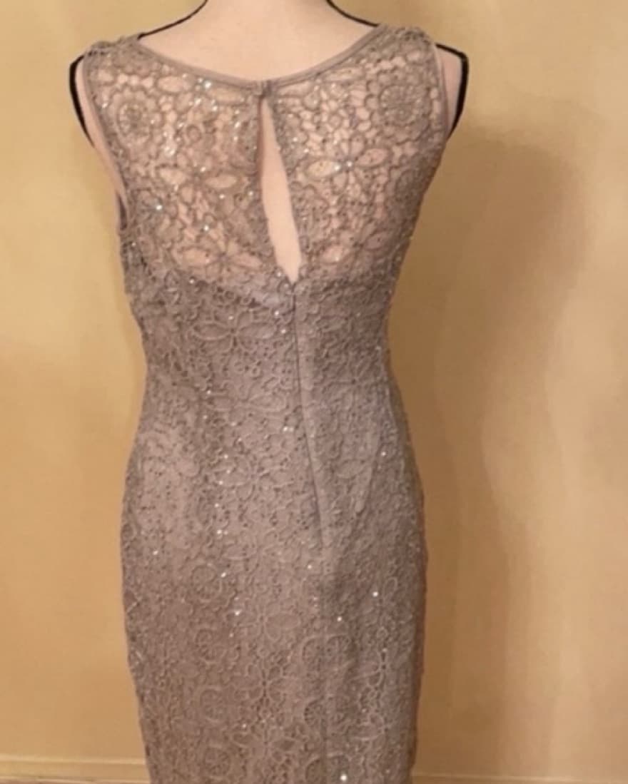 Silver Beaded Dress - Image 2