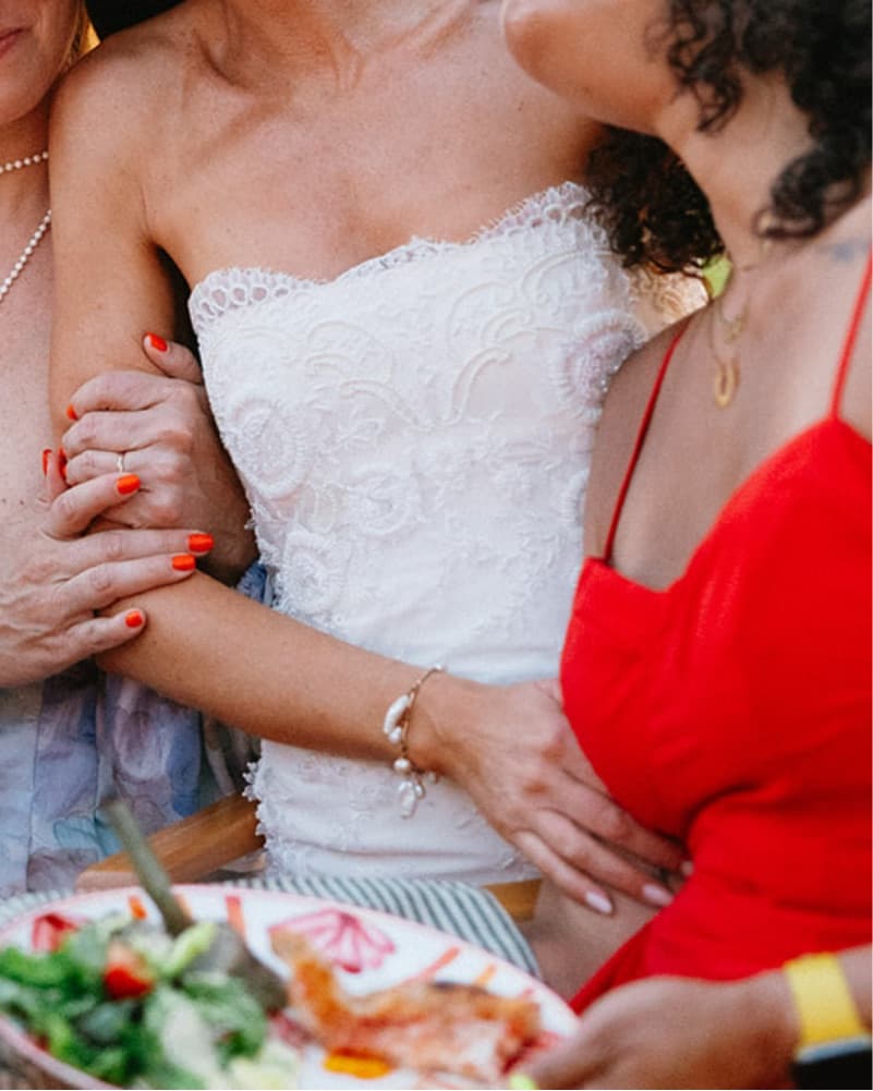 Custom Made Ivory Lace Maxi Dress - Image 5