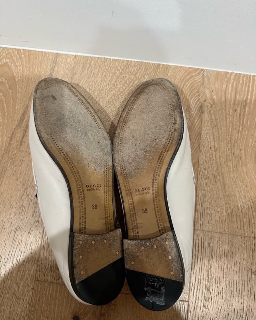 Gucci White Leather Loafer - Image 4