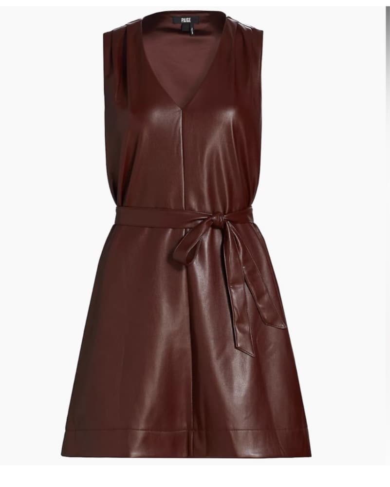 Paige Plum Leather Material Mini Size 4 - Image 4