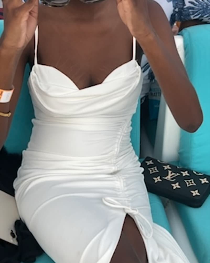 White Zara Maxi Dress - Image 3