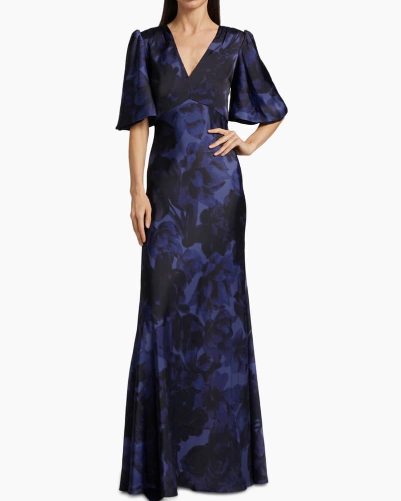 Sachin & Babi Gown Deep Ocean Bouquet - Image 1