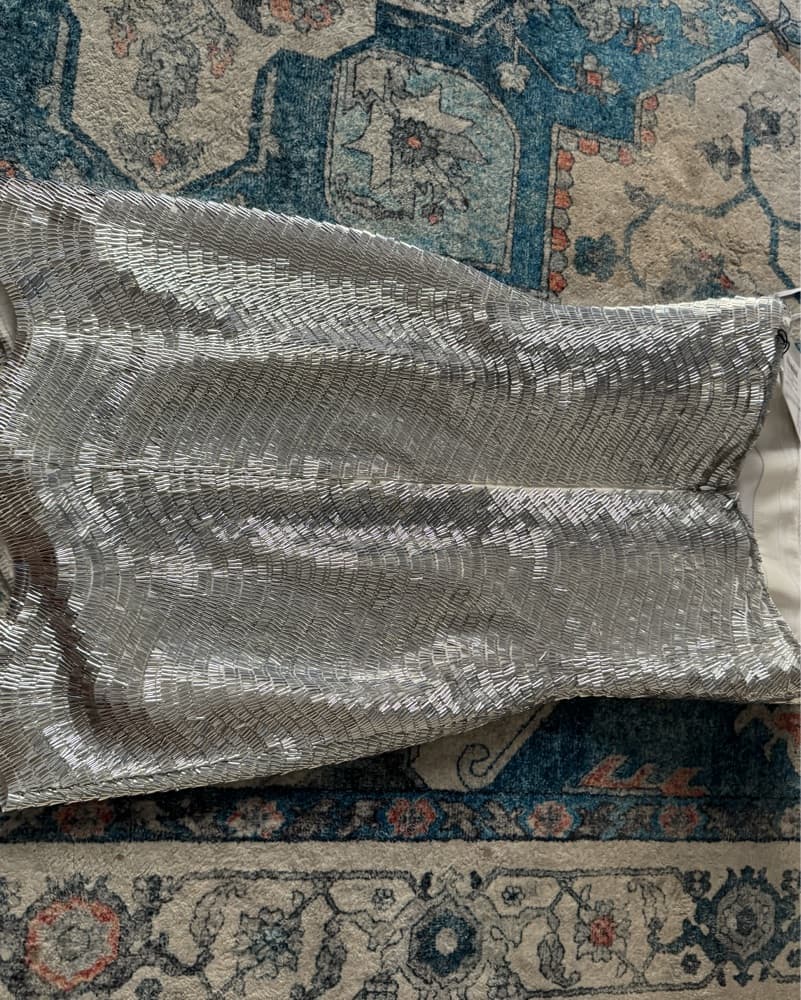 Silver Strapless Mini ila Dress - Image 5