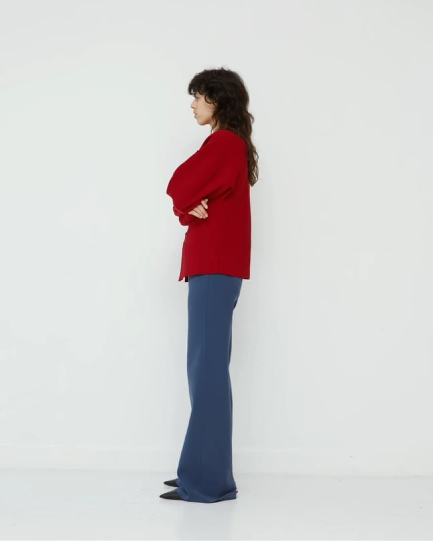 Birrot Cardigan In Maroon - Image 4